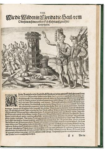 (FLORIDA.) Jacques le Moyne de Morgues; and Theodor de Bry. Der Ander Theil / der Newlich Erfundenen Landschafft Americae,